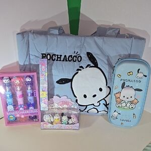 Sanrio Pochacco Tote and Accessories Set